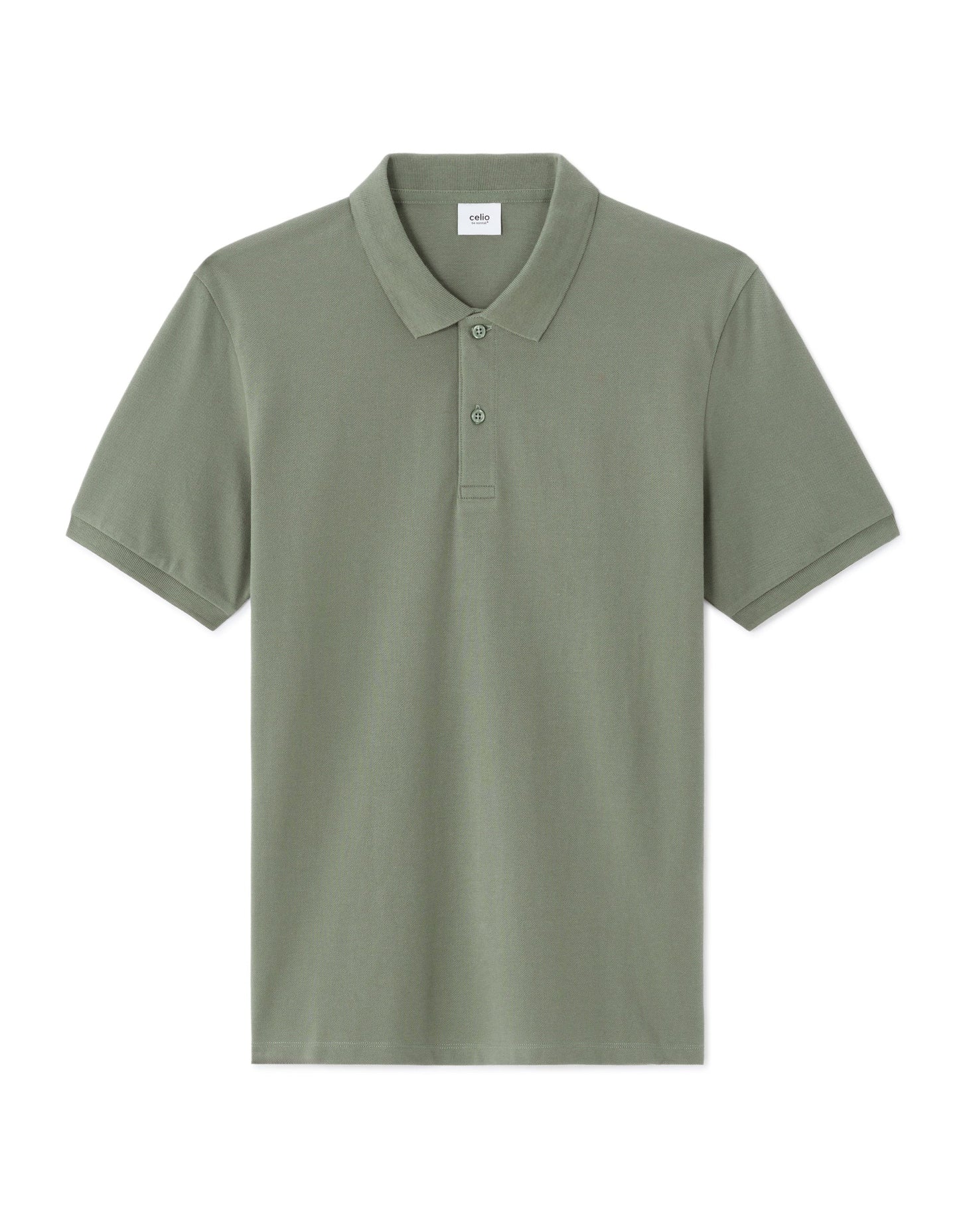 Clozyn Men's Sage Green Polo T-Shirt | Premium Cotton Blend Casual Collar Tee