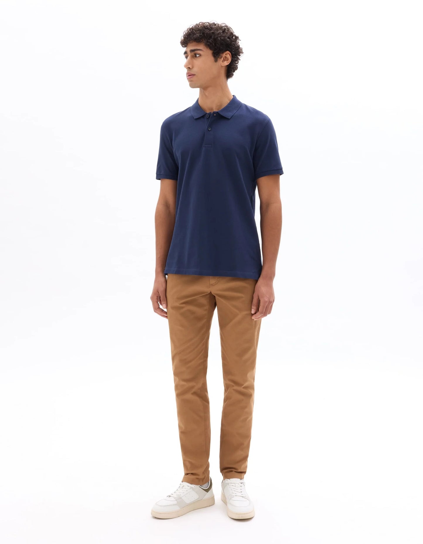 Clozyn Men's Classic Navy Blue Polo T-Shirt | Premium Cotton Blend Casual Collar Tee
