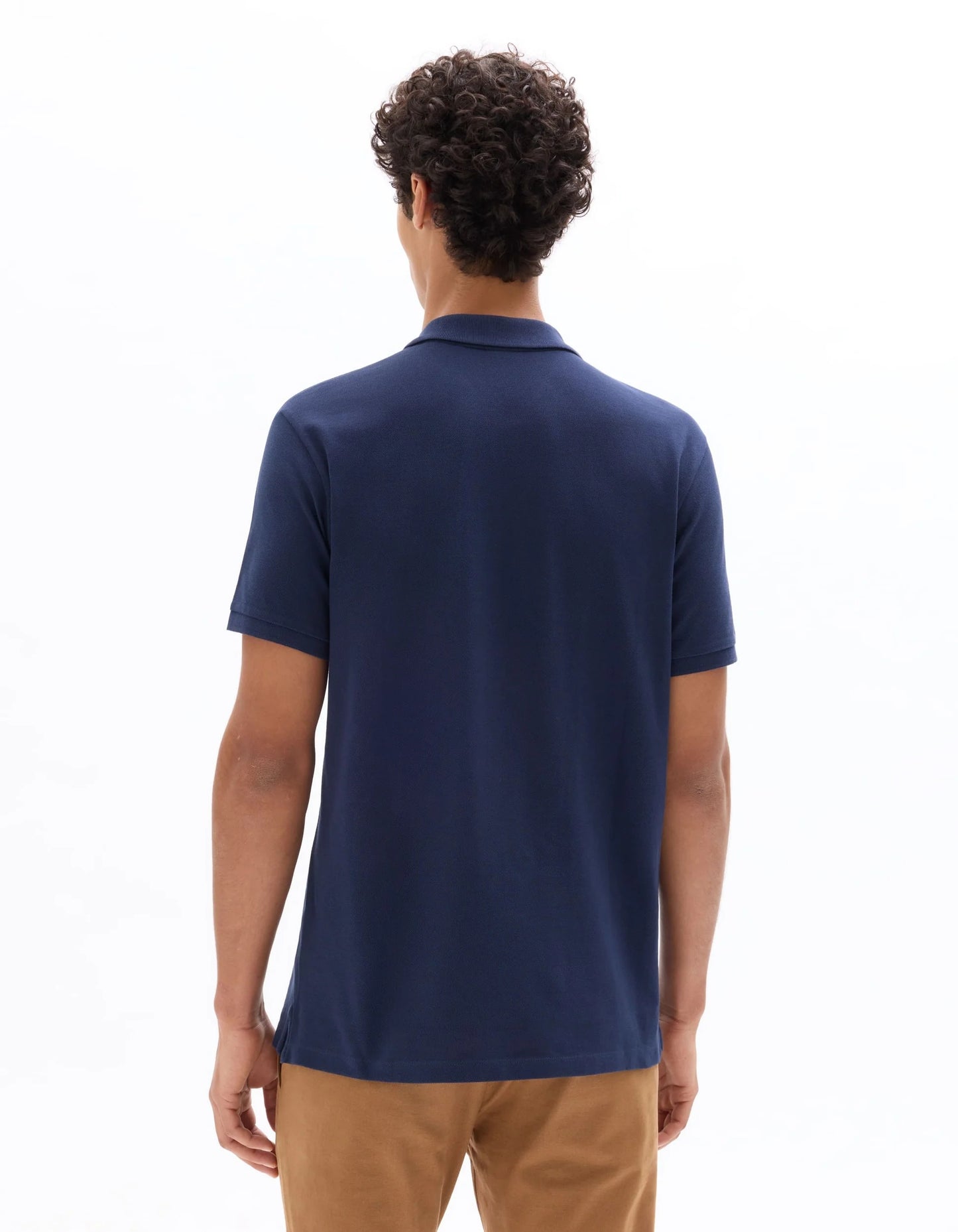 Clozyn Men's Classic Navy Blue Polo T-Shirt | Premium Cotton Blend Casual Collar Tee
